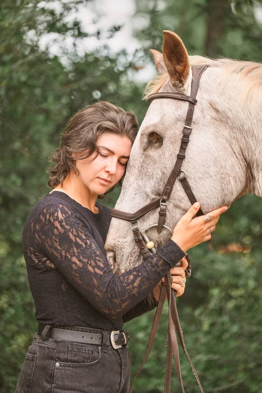 Samantha with her horse